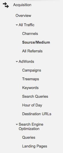 Changes To Google Analytics &Quot;Acquisition&Quot; Section 1 google analytics new acquisition section